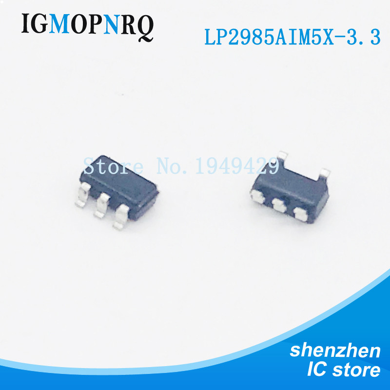 10 CÁI LP2985AIM5X-3.3 SOT23-5 LP2985AIM5X LP2985 Bộ điều chỉnh điện áp bỏ học thấp MicroPwr 150mA T