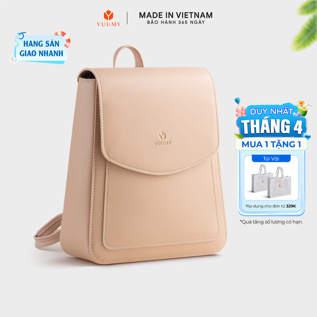 Balo Yuumy (Thời trang nữ cỡ trung - Balo da Seasand YBA104) Bagsmart