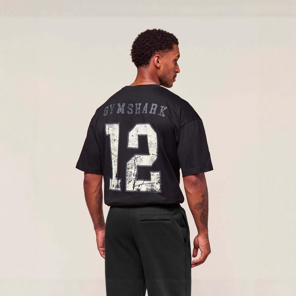 Áo thun ngắn tay thể thao Cotton nguyên chất Gymshark Shark