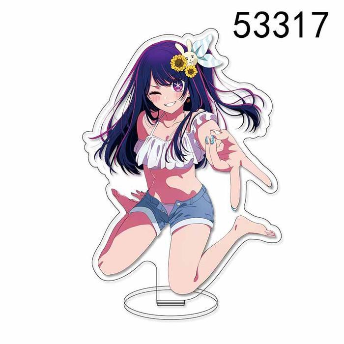 Standee Anime Oshi no Ko Bahan Akrilik Transparan Koleksi Figur Pajangan Anime High Quality HD Print