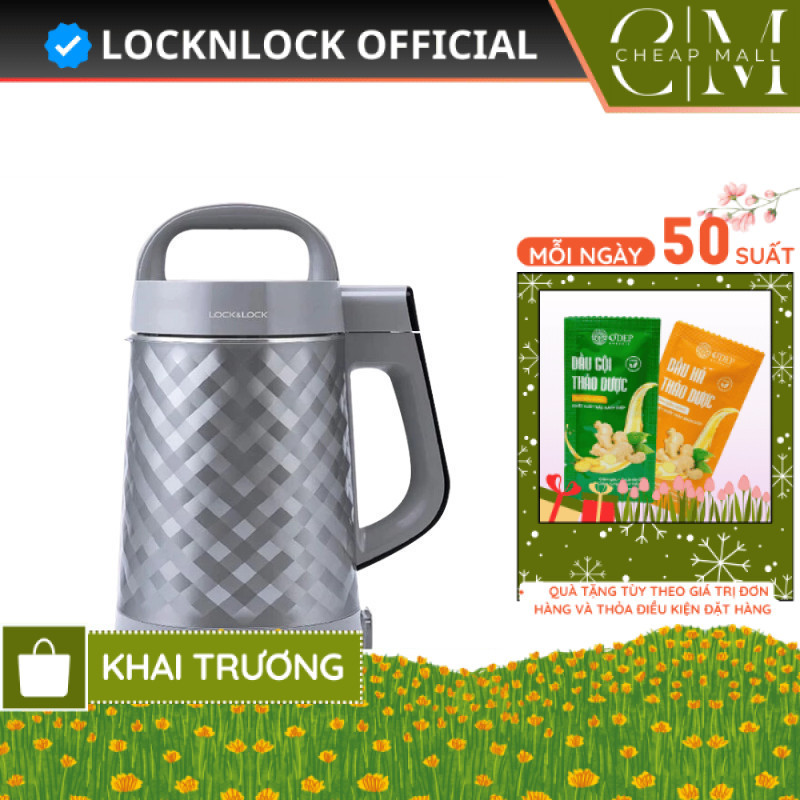 Máy làm sữa đậu nành - 1.2 lít Chính hãng LocknLock EJS221 - CHEAP CSA