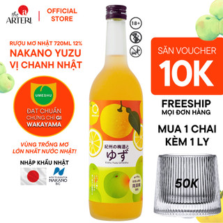 Rượu Mơ Nhật Bản Nakano BC Umeshu Yuzu Vị Chanh Nhật 12% 720ml - Chua Ngọt Dễ Uống, Best Seller