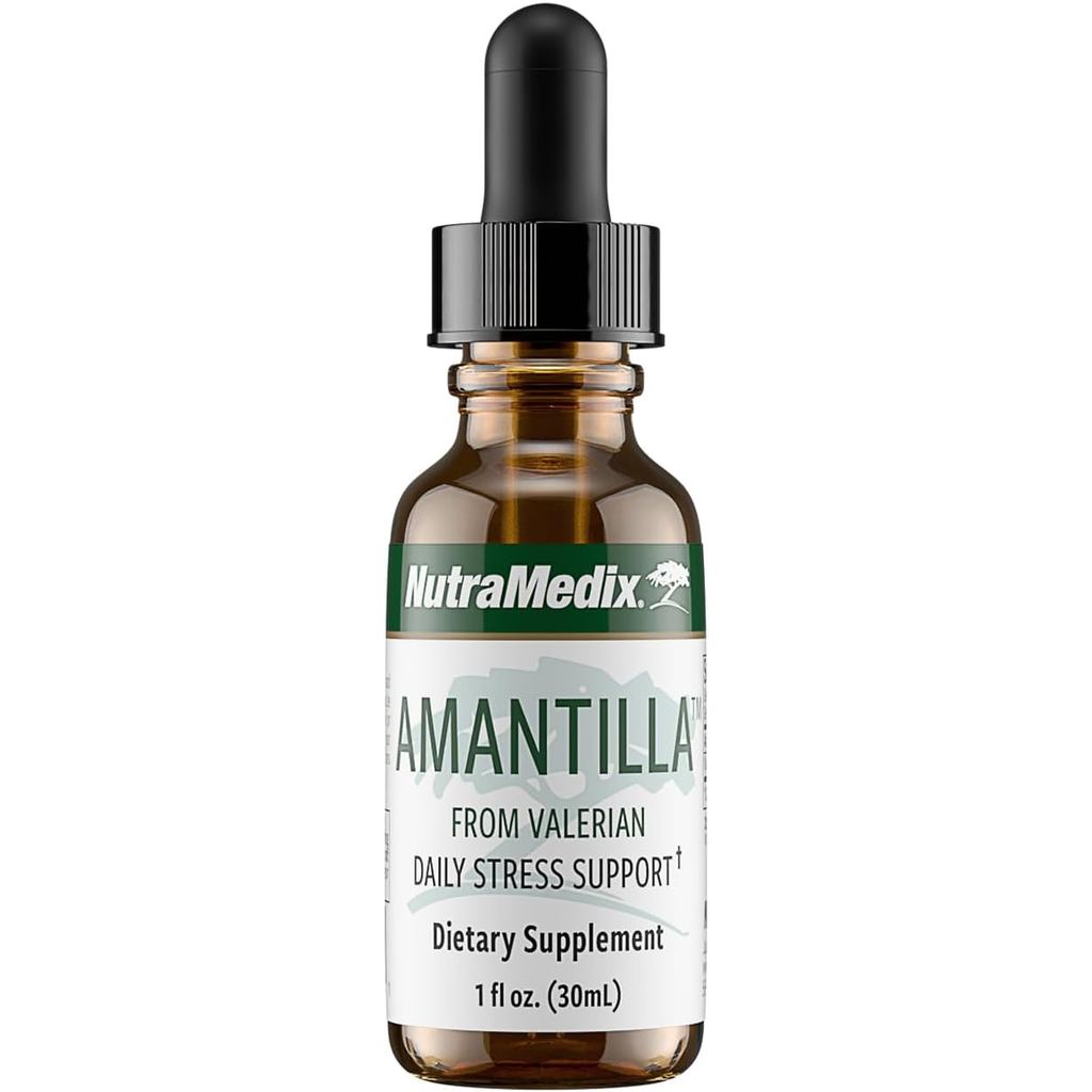 NutraMedix Amantilla Tincture - Chiết xuất rễ Valerian để hỗ trợ căng thẳng - Thúc đẩy cảm giác bình