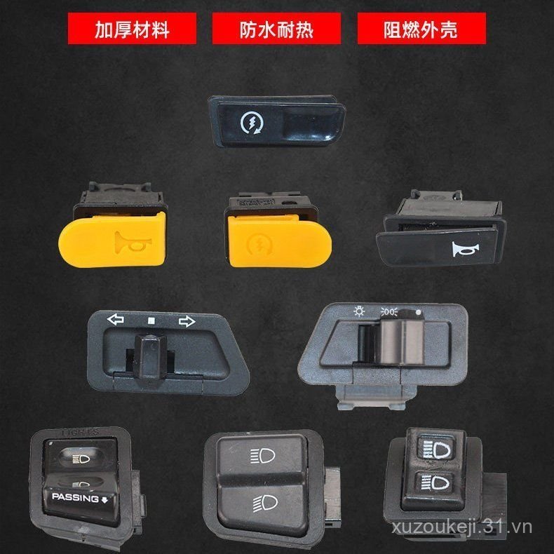 Xe Máy Xe Tay Ga Xe Điện Bật Tín Hiệu Công Tắc Làm Mờ Bắt Đầu Sừng Công Tắc Xa Gần Đèn Công Tắc Đèn Pha Swit