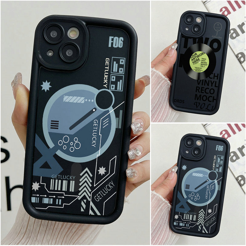 Ốp Mắt Thiên Thần Chống Rơi Cho iPhone 17 16 15 14 13 12 11 Pro X XR XS Max SE 2020 7 8 Plus Motif B