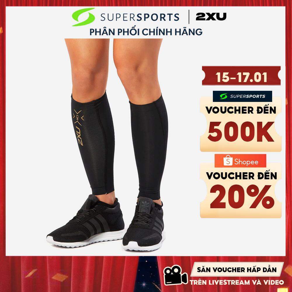 Bó Ống Chân Chạy Bộ 2XU Light Speed Compression - Đen - UA3064B-BLK/GLD