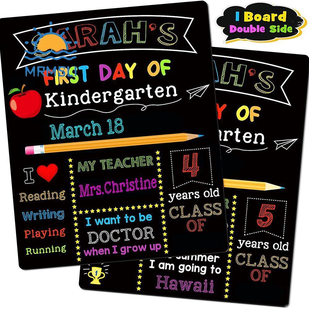 SHANCHAN School Board 1st Day of School Sign Boys Girls Wood Quà tặng 10 "x12"