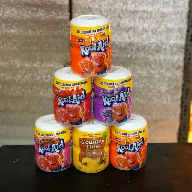 Bột Hoà Tan Kool Aid Mỹ Đủ Vị Hộp 538 gram