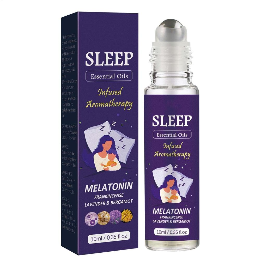 10ml Sleep Essential Oil Soothing Sleep Aid Spray Plant Lavender and Bergamot Soothing Essential Oil