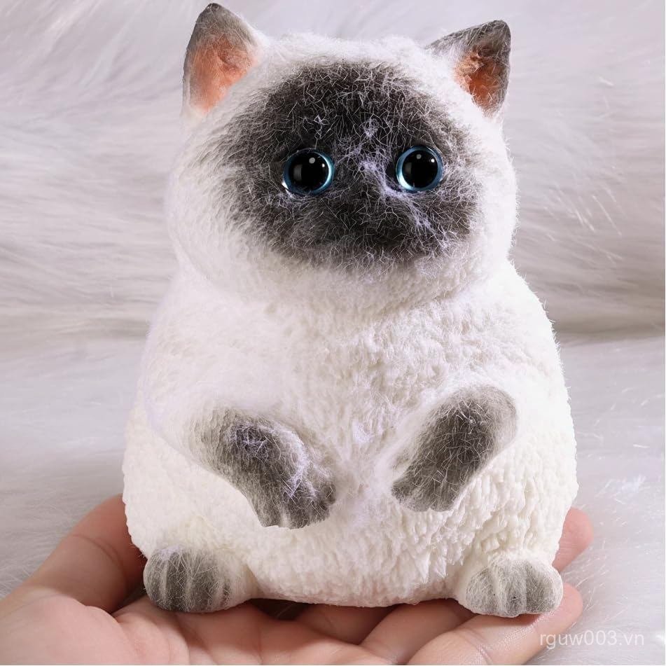 Mèo Taba Lớn, Đồ Chơi Squishy Mèo Lớn Handmade, Giảm Căng Thẳng, Vui Nhộn, Dễ Thương Mềm Mèo Squishy