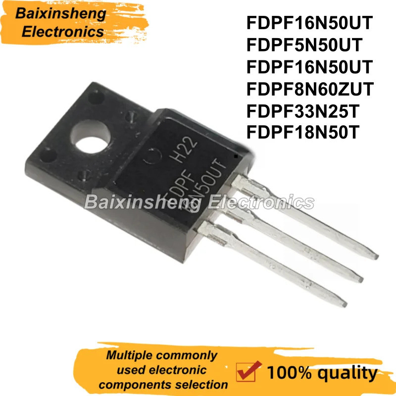 5 Chiếc FDPF16N50UT 16N50UT FDPF5N50UT 5N50UT FDPF16N50UT 16N50UT FDPF8N60ZUT 8N60ZUT FDPF33N25T 33N