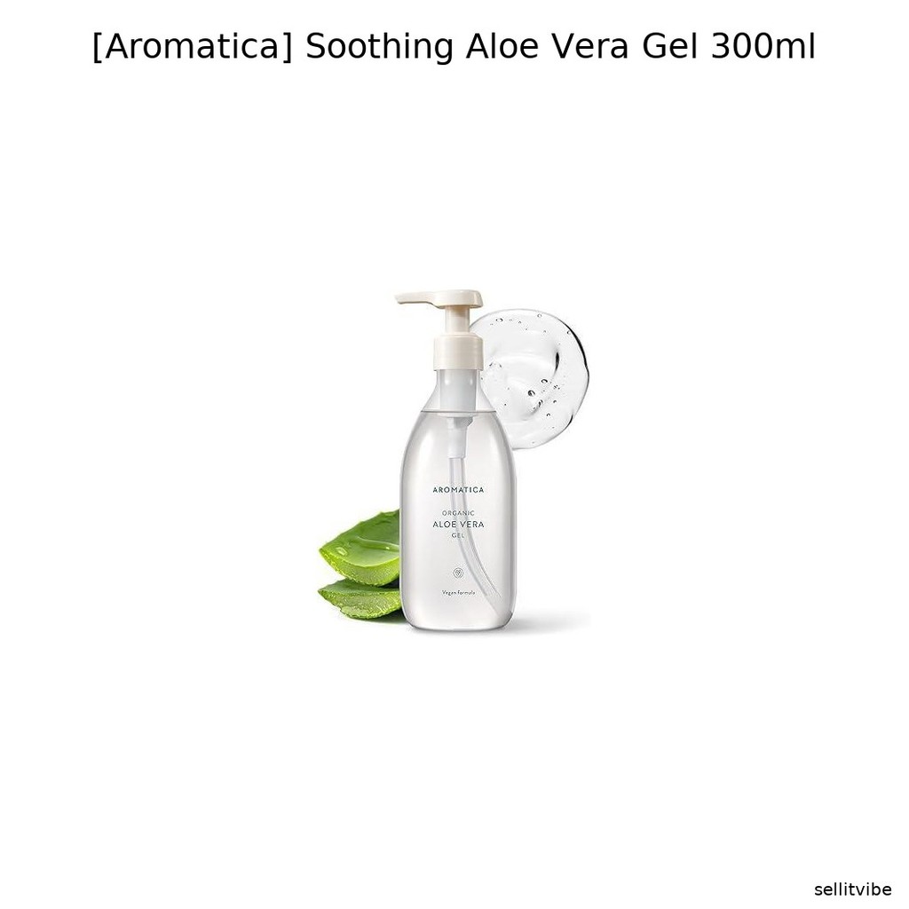 [Aromatica] Gel lô hội làm dịu 300ml / Gel lô hội Hàn Quốc / Chiết xuất lô hội nguyên chất / 100% Au