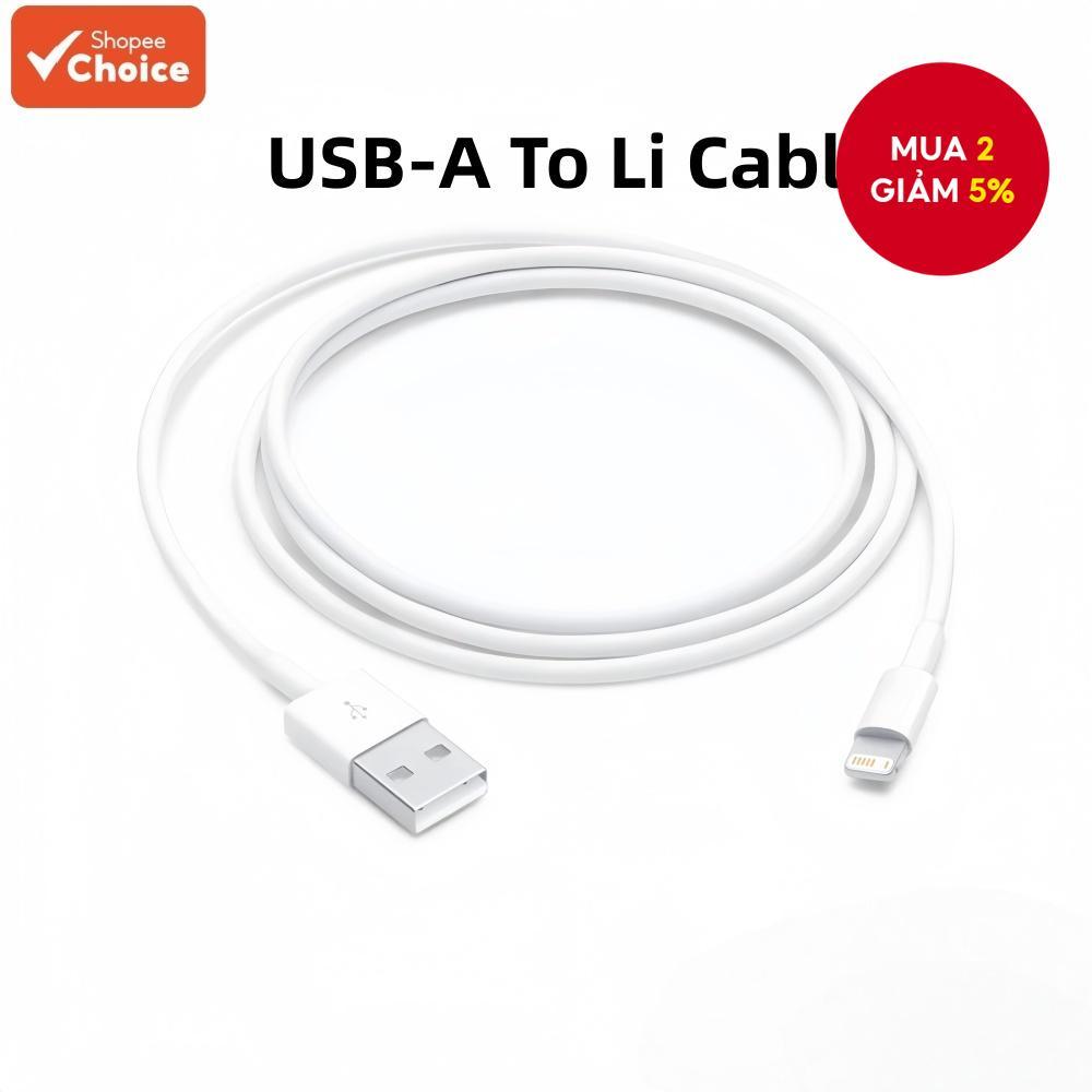 Cáp sạc nhanh USB To Li 3A QC (1 m) cho iOS iPh Phone 14 -7 Pro Max AirPods