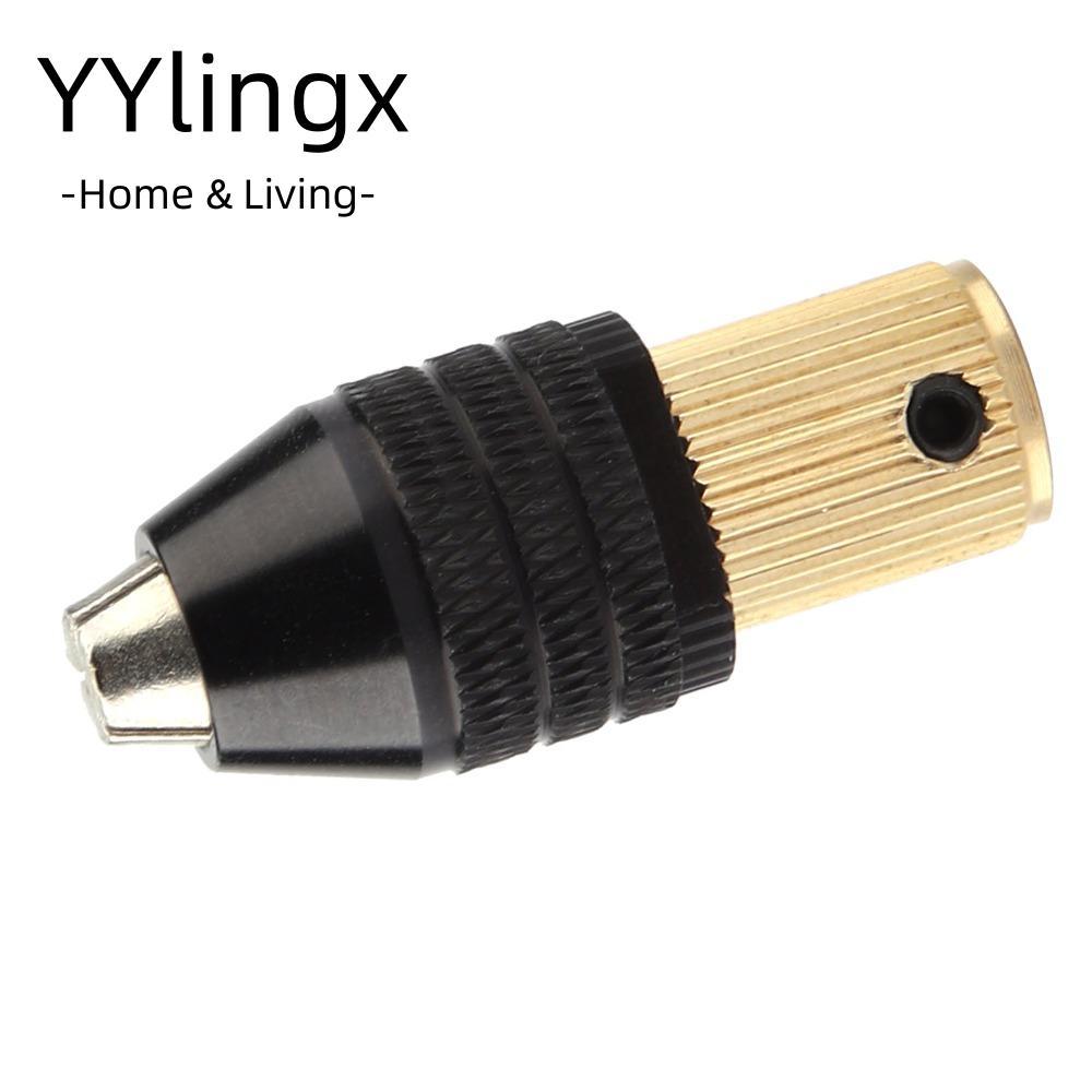 Chuck tự săn chắc YYLINGX, Công suất kẹp 0,3-3,4mm Phụ kiện máy khoan điện Mini ba mảnh thẳng, Bộ ch