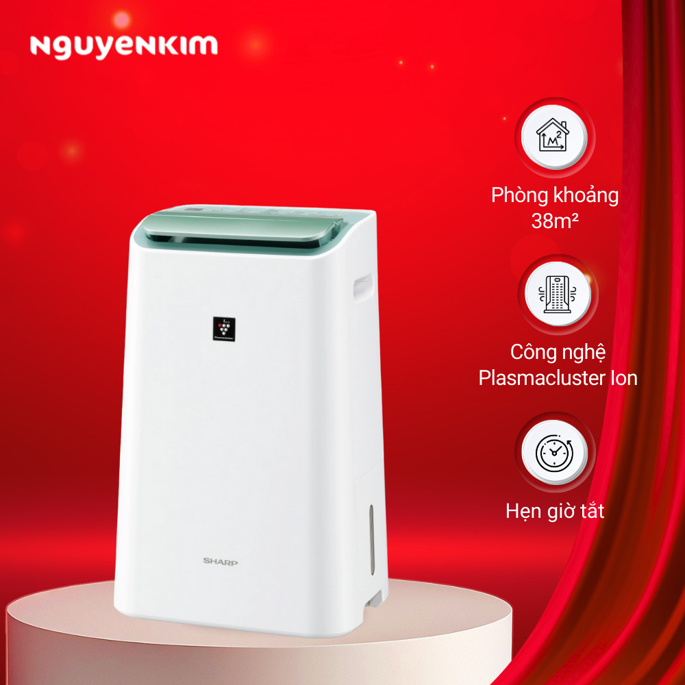 Máy hút ẩm Sharp 16 Lít DW-E16FA-W - Hàng chính hãng