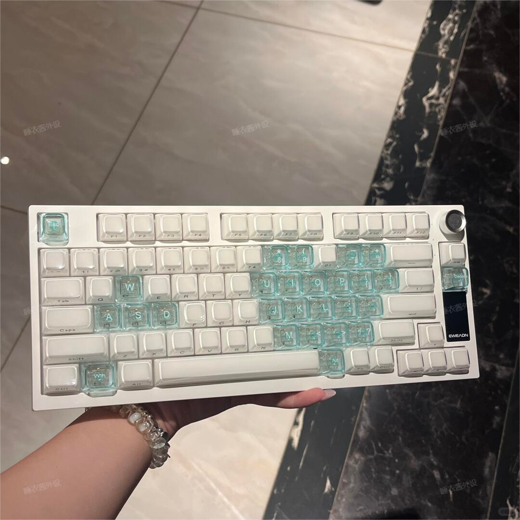 Crystal Jelly Keycap Khắc bên hông Hiệu ứng cao Thích ứng để wooting Từ Ace60 Mega Lion Ex Walker X8