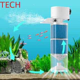 Bộ lọc chìm bể cá TECH, Bộ lọc tích hợp có thể tháo rời Lọc nước, Máy hút phân cá Máy bơm tuần hoàn nước bằng nhựa Tắt tiếng Bộ lọc phân cá cho bể cá