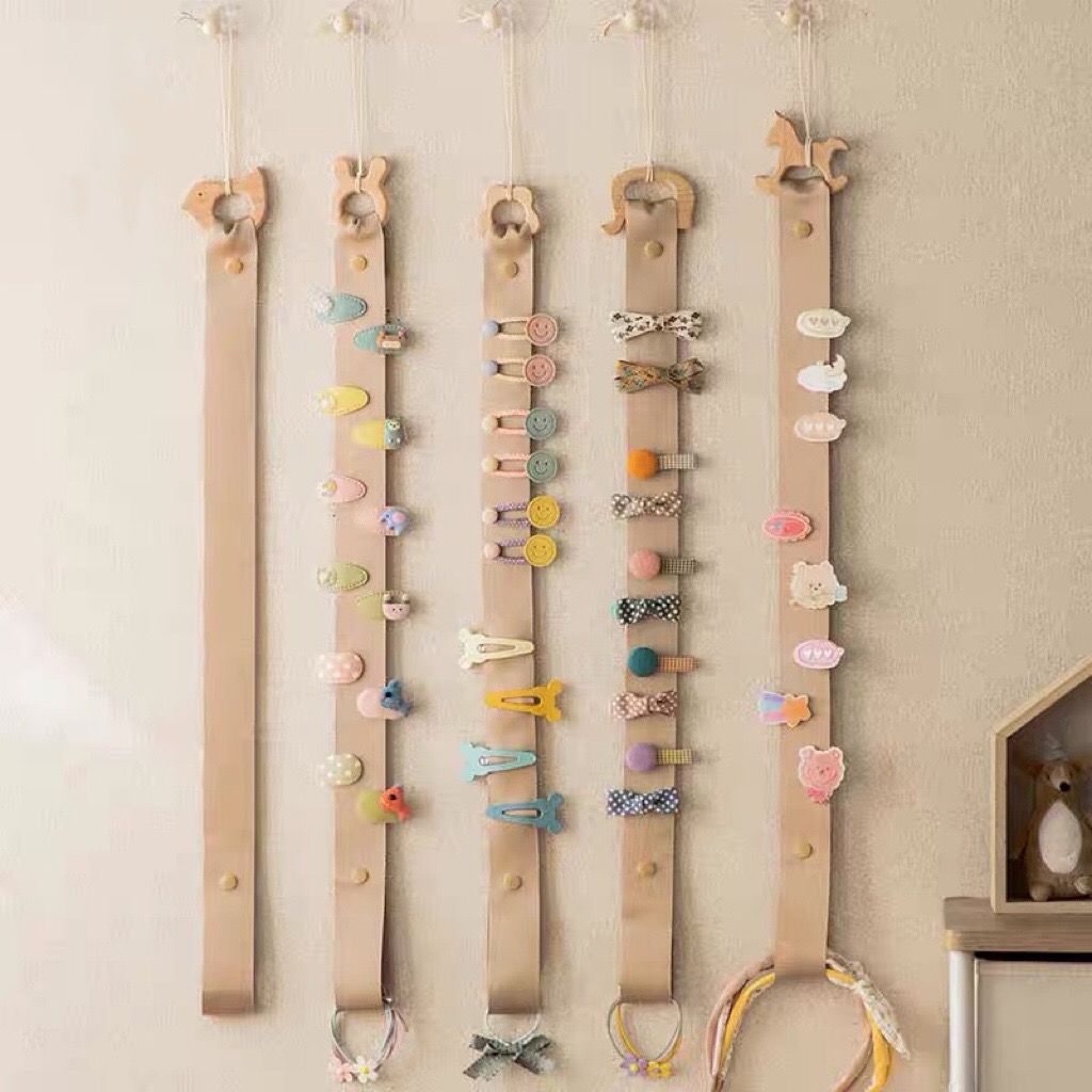 Hot Sale#Hair Accessories Storage Rack Wall-Mounted Hair Ornament Organizer for Clothing Accessories