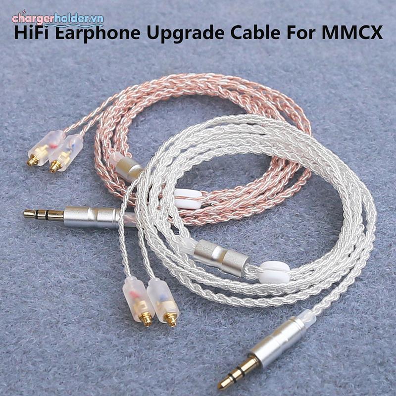 Cáp nâng cấp tai nghe Ch HiFi MMCX 3.5mm 1.2m Cáp lõi mạ bạc cho Sennheiser IE200 / IE300 / IE600 / 