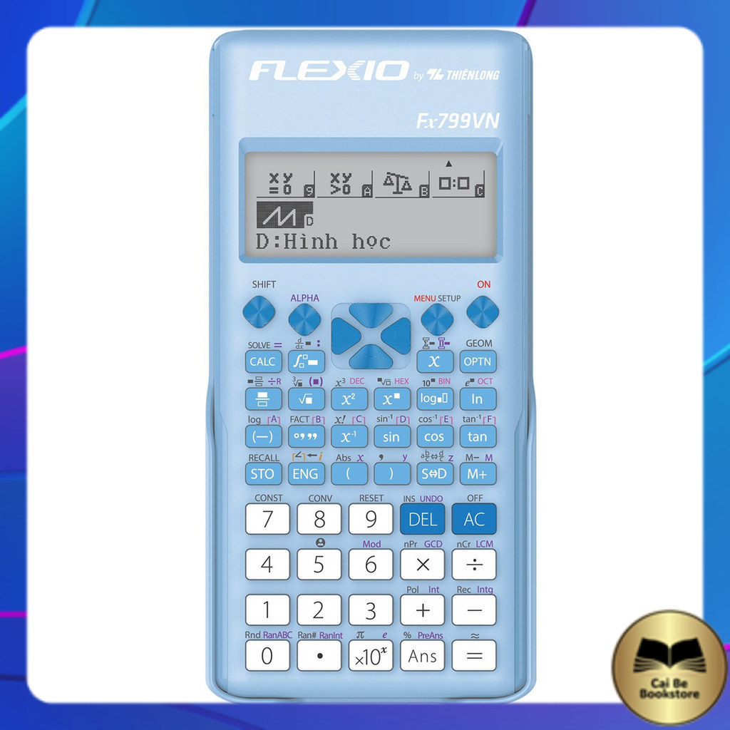 [Có VAT]  Máy tính khoa học Flexio - Thiên Long FX799VN -  NHÀ SÁCH CÁI BÈ