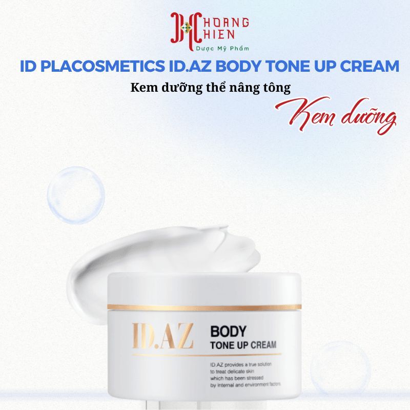 Kem dưỡng thể nâng tông Id Placosmetics ID.AZ Body Tone Up Cream 200ml