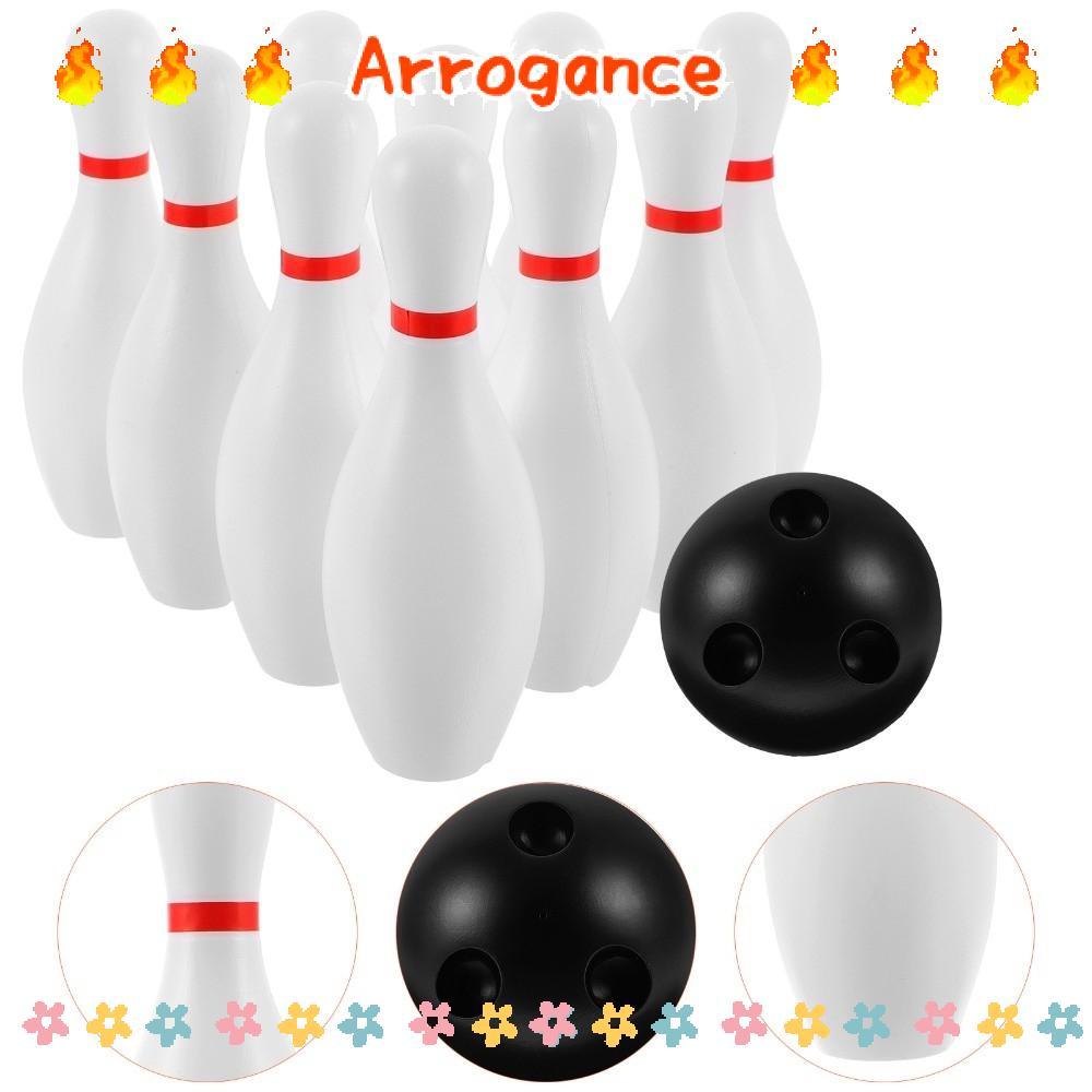 Bộ đồ chơi bowling ARROGANCED, Trò chơi bowling bằng nhựa màu trắng, Bộ bowling vui nhộn Đồ chơi tươ
