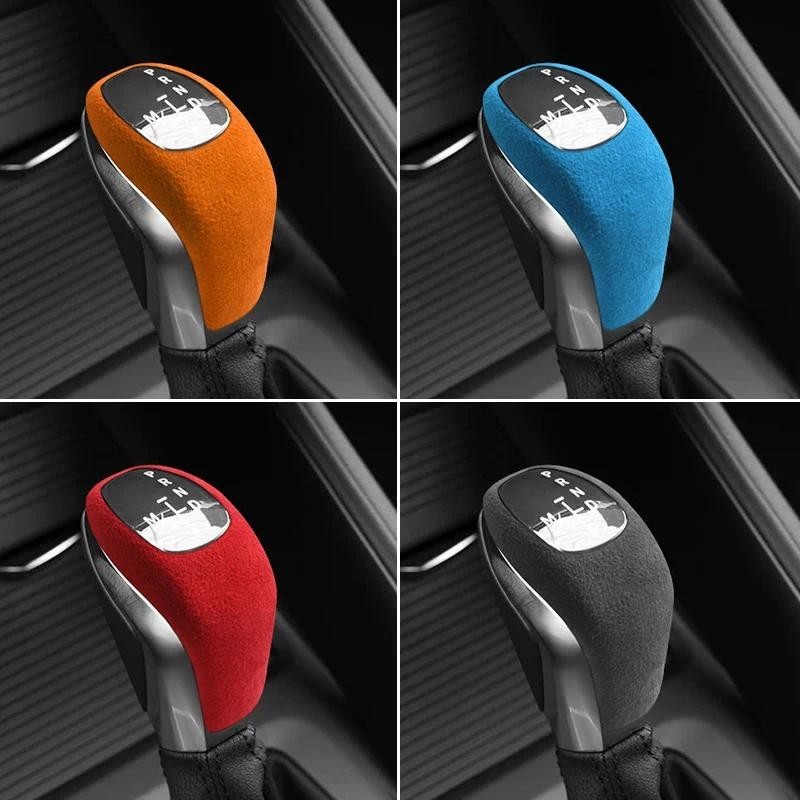 Làm Bằng Alcantara Cho Xe BMW X1 F48 F49 1er F20 F21 2er F22 Bánh Răng Dịch Chuyển Núm Boot Bao Viền