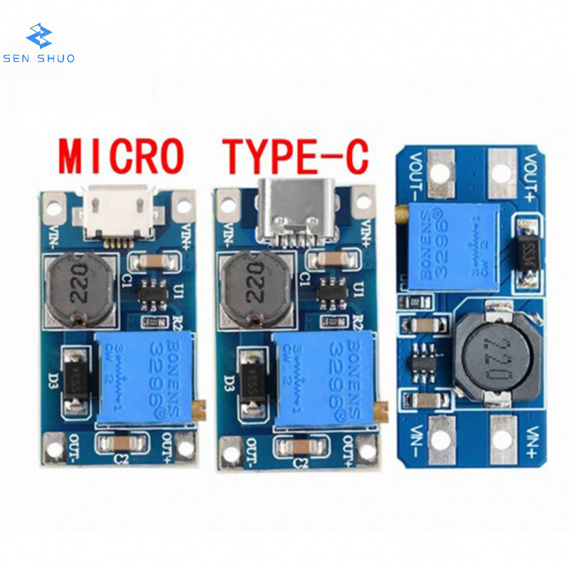 MT3608 DC-DC Booster Converter Booster Booster Power Module Booster Booster Board Đầu ra tối đa 28V 