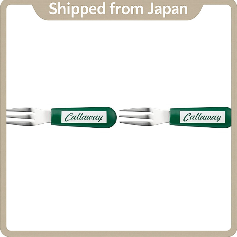 Callaway Fork Divot Tool – Men's Golf Divot Repair Tool | Model 24 | Metal Fork Design | Color: Red 