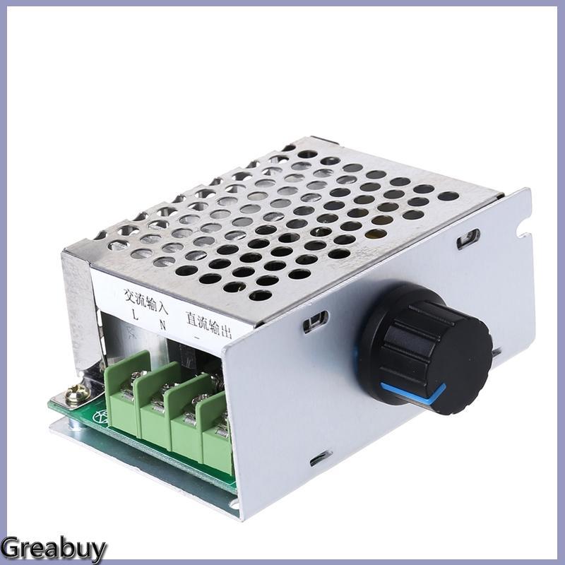 GREABUY Đầu vào AC 220V cho đầu ra DC 10-210V PWM 220V cho bộ điều khiển tốc độ động cơ bàn chải DC