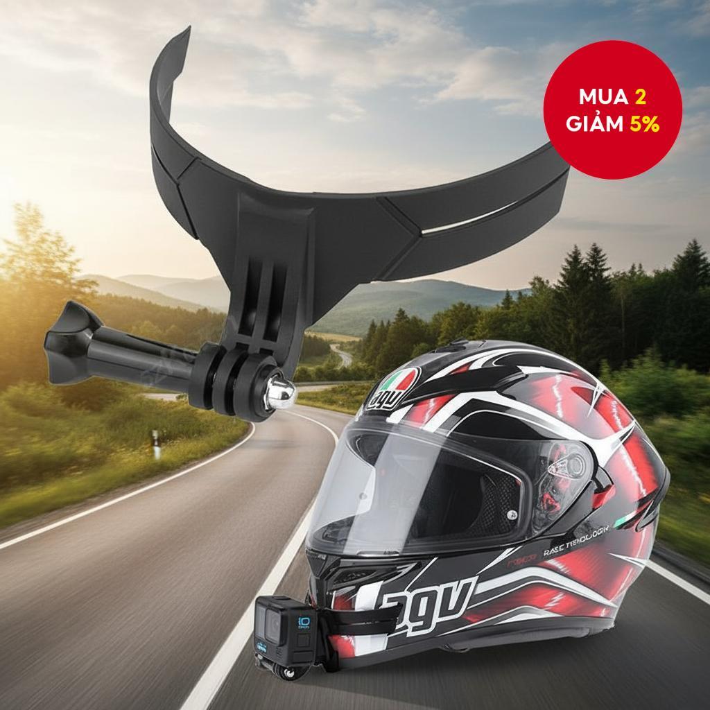 Giá đỡ cằm mũ bảo hiểm xe máy cho GoPro Hero 9/8 Insta360, giá đỡ mũ bảo hiểm có thể điều chỉnh dán 
