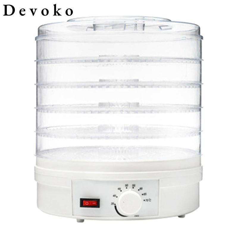 Máy sấy rau quả thực phẩm Devoko Máy sấy rau củ 8 bánh Điều chỉnh 5 lớp Máy nhanh khô cho rau củ