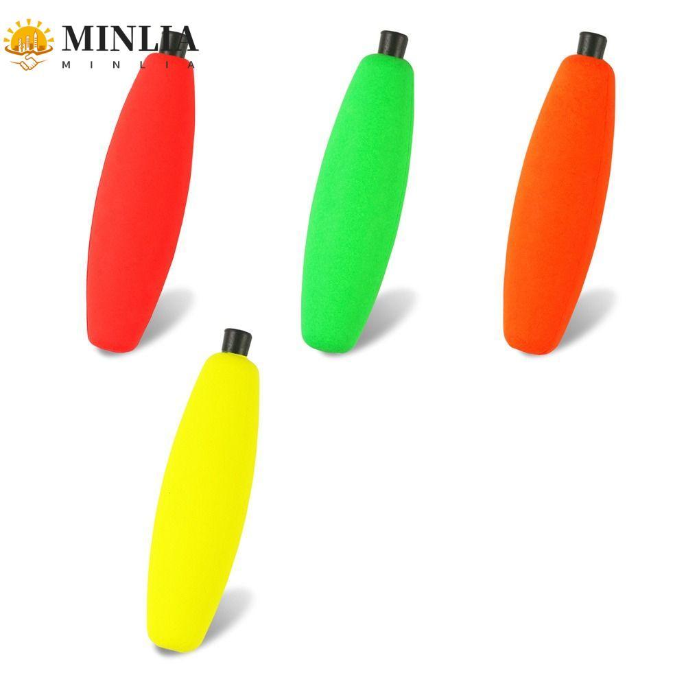 MINLIA 10 CÁI xì gà nổi, có phích cắm ống S M L XL Câu cá đúc dài, Phao nổi Phao nổi Nhẹ Bọt cứng Câ