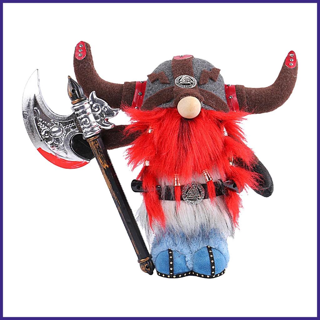 Viking Gnome Búp Bê Trang Trại Gnome Thu Nhỏ Vintage Gnome Thu Nhỏ Trang Trí Yêu Tinh Trang Trí Nhà 