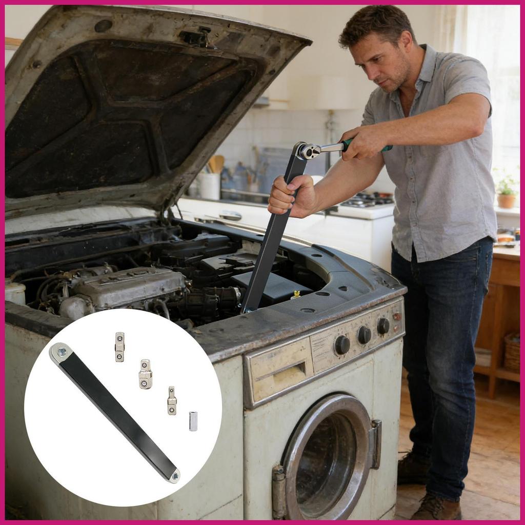 Offset Ratchet Cờ Lê Mở Rộng 15 Inch Ratcheting Extender Dụng Cụ Cầm Tay Offset Nối Dài Cờ Lê Bộ Cho