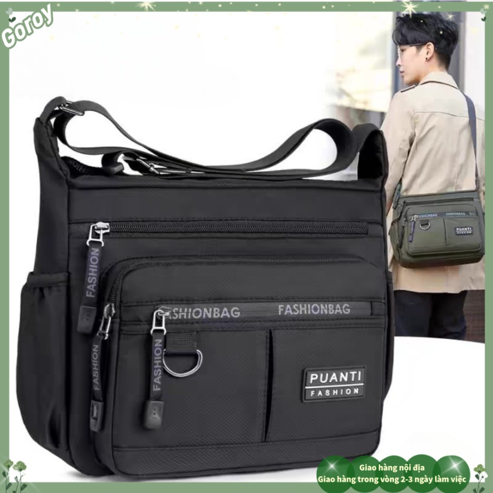(Giao hàng tại địa phương) Túi đeo chéo nhiều túi Túi đeo vai nam dung tích lớn