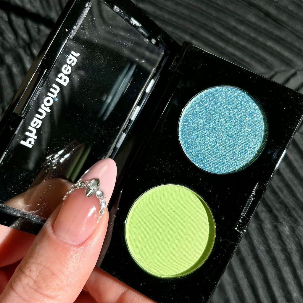 Phantom Bear Daming Lakeside Basket Xanh Mini Hai Màu Ngọc Trai Mờ Đen Vàng Thiết Kế Phấn Mắt Trang 