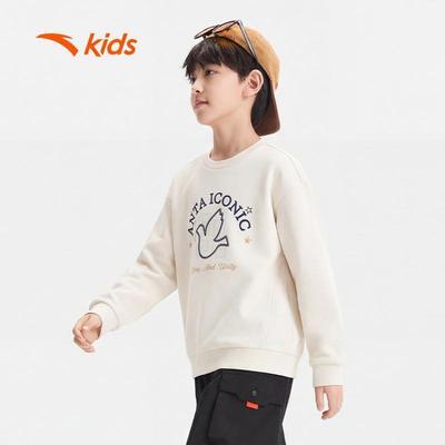 ANTA Kids Áo Sweater Thời Trang Bé Trai Giữ Ấm, Thoải Mái Vận Động 3526A8717