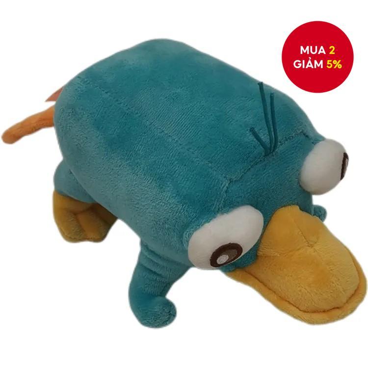 Perry the Platypus Plush: Đồ chơi nhồi bông mềm mại 10 màu xanh, quà tặng hoàn hảo cho trẻ em.