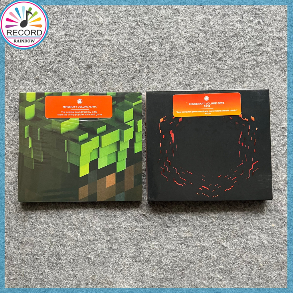 C418 - Minecraft Volume Alpha, Minecraft Volume Beta 2 Albums Set Original CD Album [Sellado] Brand 