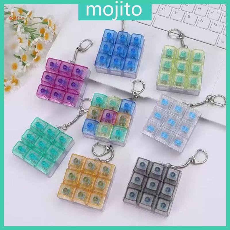 Mojito LED Illuminates Clear Key Switches Tester với nhiều âm thanh Tap DIY Thiết kế trao đổi nóng c