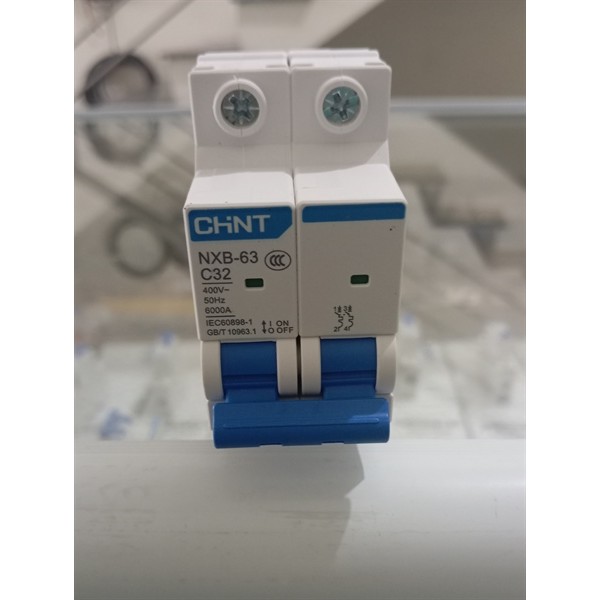 ⚡ Aptomat MCB 2 Pha CHINT NXB2-32 – 32A