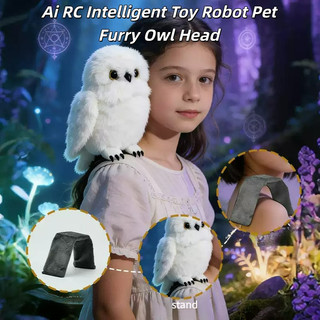 Ai RC Đồ Chơi Thông Minh Robot Thú Cưng - Quà Tặng Ngày Trẻ Em Tương Tác Cú Trắng Sang Trọng Đồ Chơi Harry Heiderwey Potts Bé Gái Vẹt Đồ Chơi Trẻ Em WJ01A-W