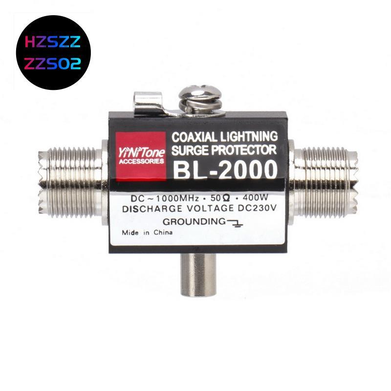 BL-2000 Đồng Trục Chống Sét Bảo Vệ PL259 Nữ Đến PL259 Nữ Đồng Trục Arrestor DC-1000 MHz