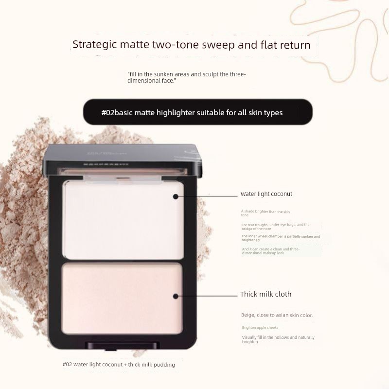 Julygirl Matte High Gloss Flagship Store Contouring Cover Tear Groove Expansion Color Face Brighteni