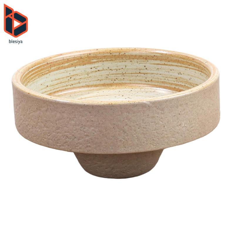 Blesiya Gốm Ikebana Bát Tròn Nhật Bản Ikebana Dụng Cụ Vintage Hoa Sắp Xếp Tiếp Liệu Chậu Hoa Hộp Đựn