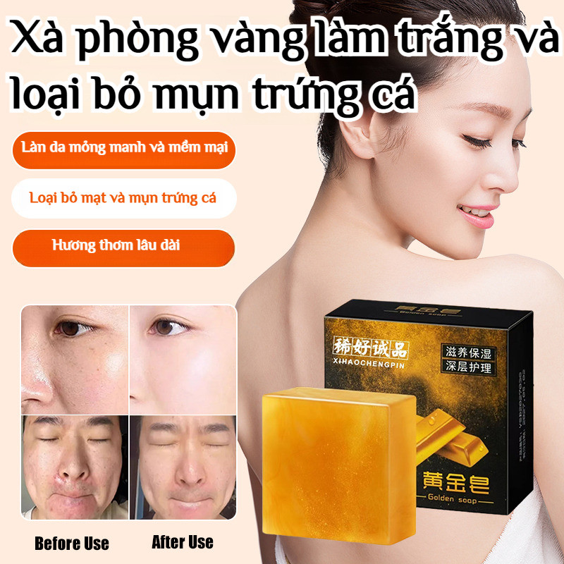 【Loại Bỏ Mụn & Dưỡng Trắng Chỉ Sau 7 Ngày】Thỏi Vàng JMY Cho Da Sạch Mụn & Sáng Mịn - Sữa Rửa Mặt Trị