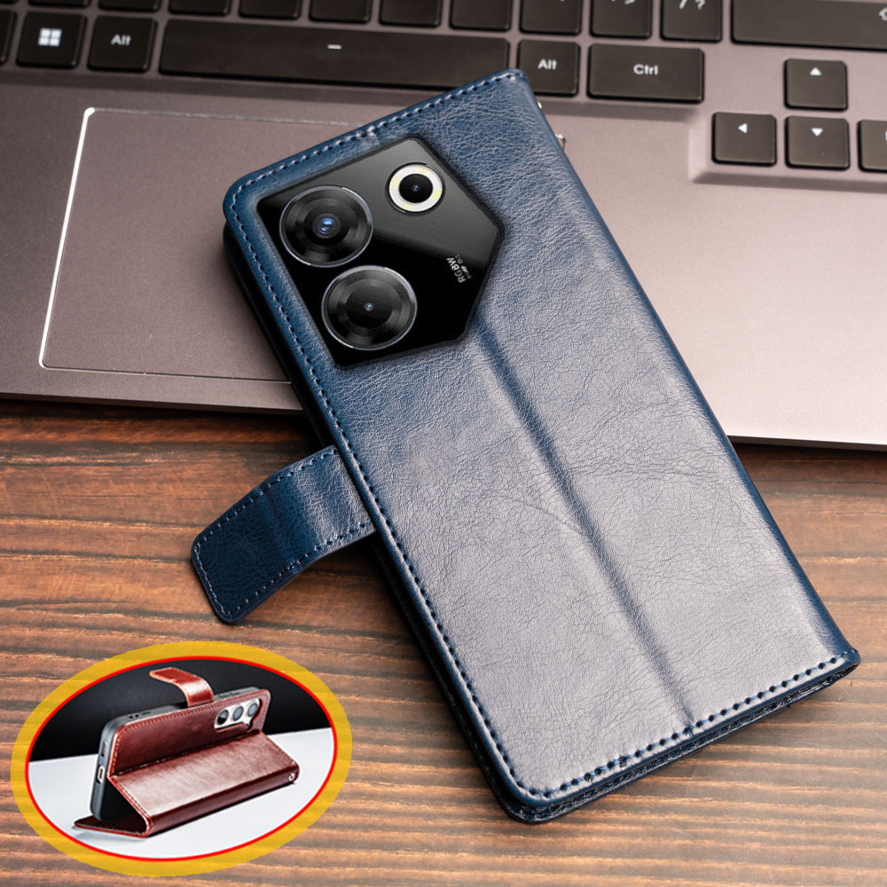 Ví Lật Da Ốp Lưng Điện Thoại Tecno Camon 20s Pro 5G CK8n CK8nB Chân Đế Hộp Đựng Thẻ TPU Chống Sốc Vỏ