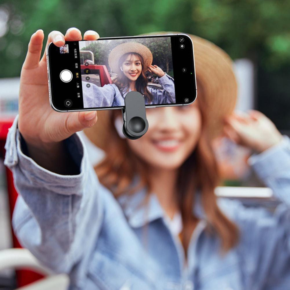 Điện Thoại Di Động Phía Sau Selfie Gương Kẹp Điện Thoại Camera Trợ Lý Kẹp Cho Vlog Chụp Ngoài Trời R