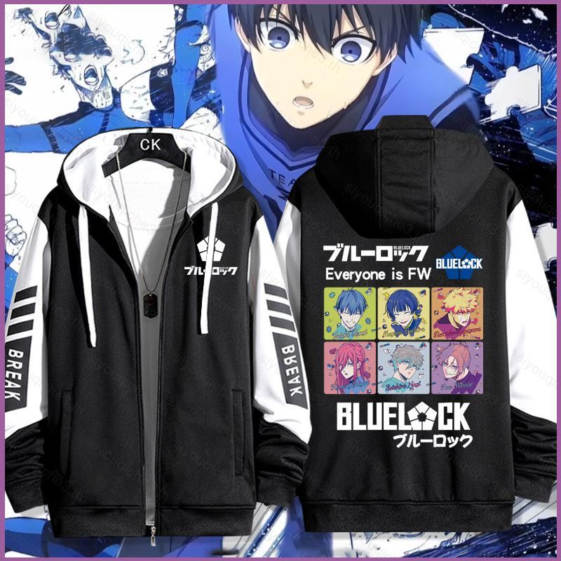 Sản Phẩm cosplay: Áo Khoác Dài Tay Màu Xanh Isagi Yoichi